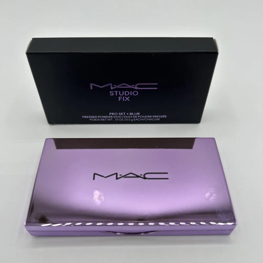 Mac Studio Fix Pro Set + Blur Pressed Powder Duo .12oz/3.5g Each NEW